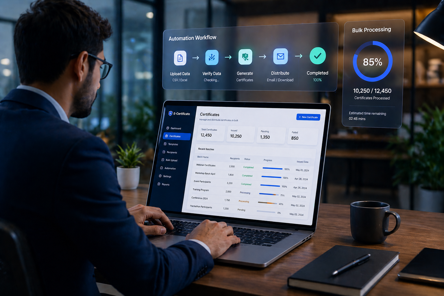 Organizers workflow